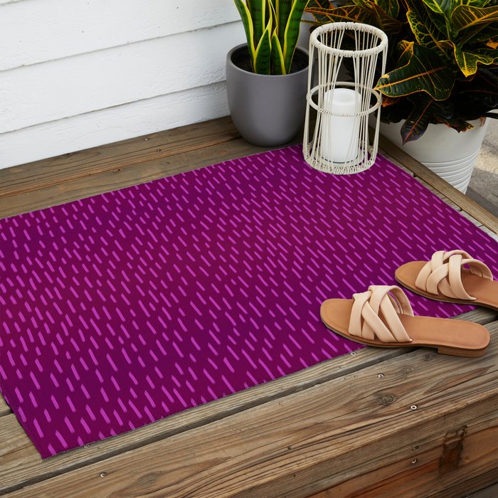Magenta Dash Outdoor Rug Gallery Image 2