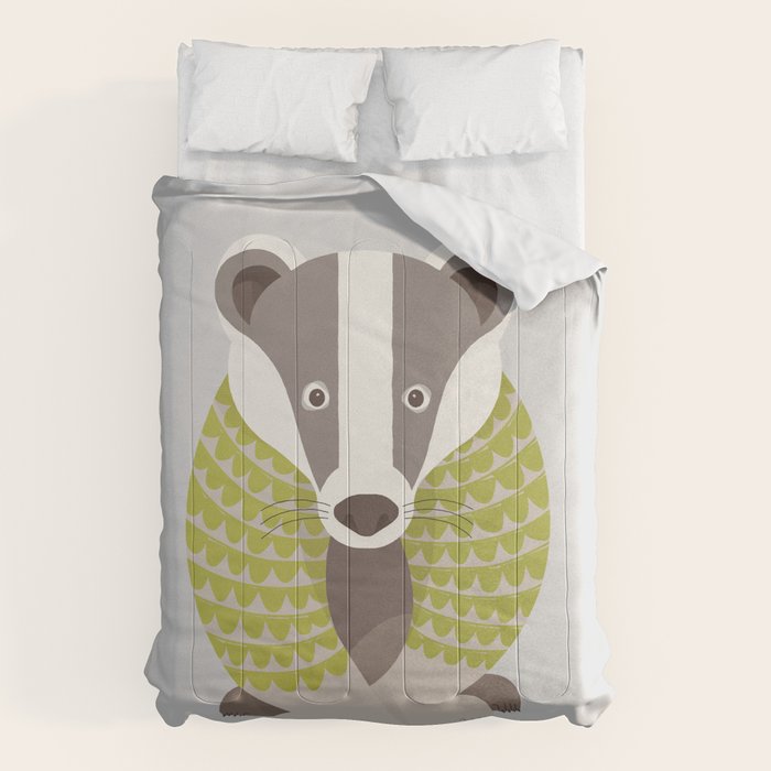 Whimsical Badger Comforter Gallery Image 6