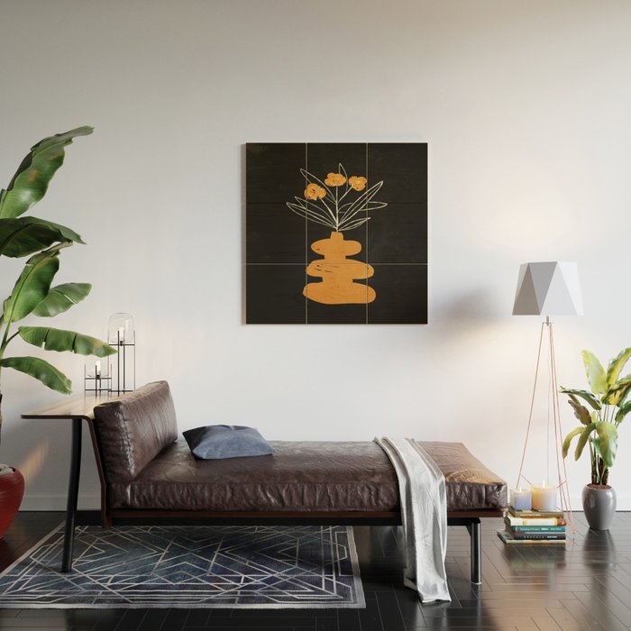 The Golden Vase 01 Wood Wall Art Gallery Image 2
