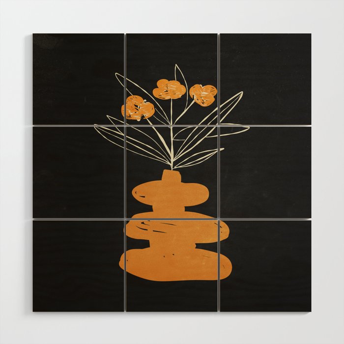 The Golden Vase 01 Wood Wall Art Gallery Image 1