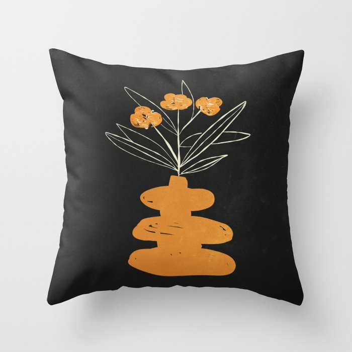 The Golden Vase 01 Throw Pillow Gallery Image 1