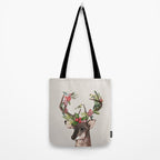 Christmas Deer Tote Bag Gallery Image 2