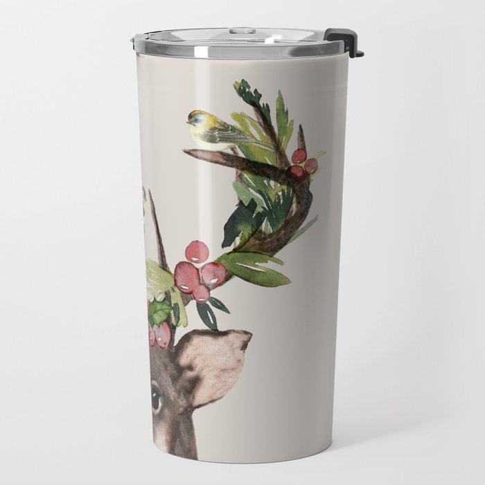 Christmas Deer Travel Mug Gallery Image 2