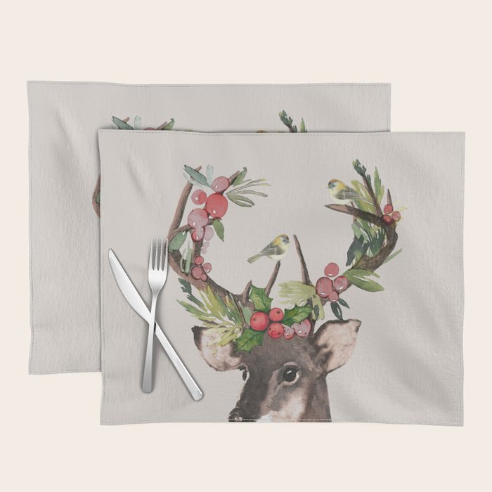 Christmas Deer Placemat Gallery Image 1