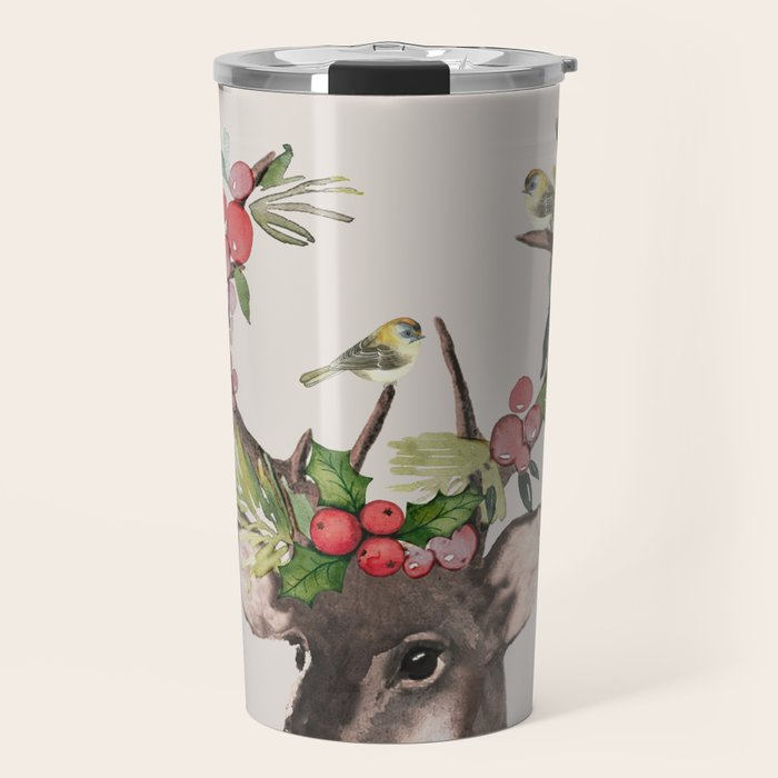 Christmas Deer Travel Mug Gallery Image 1
