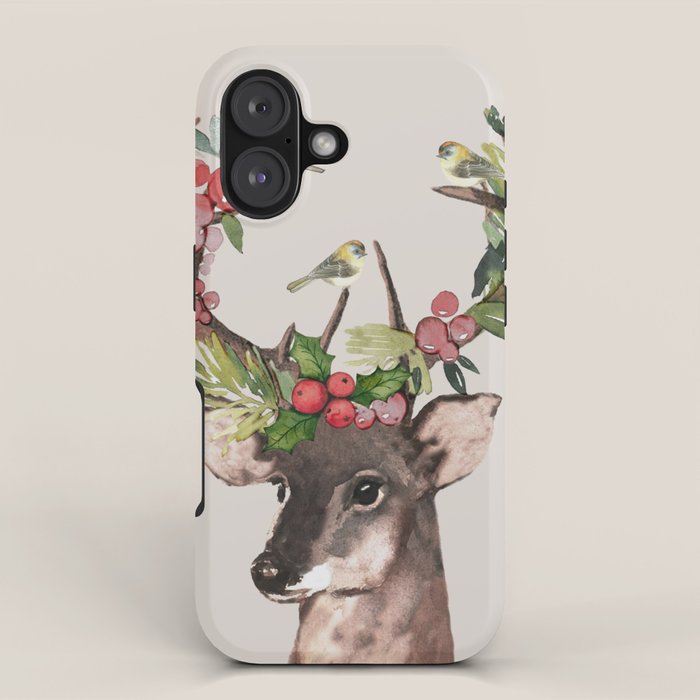 Christmas Deer iPhone Case Gallery Image 1