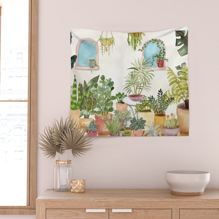 plant lady Wall Tapestry Gallery Image 2
