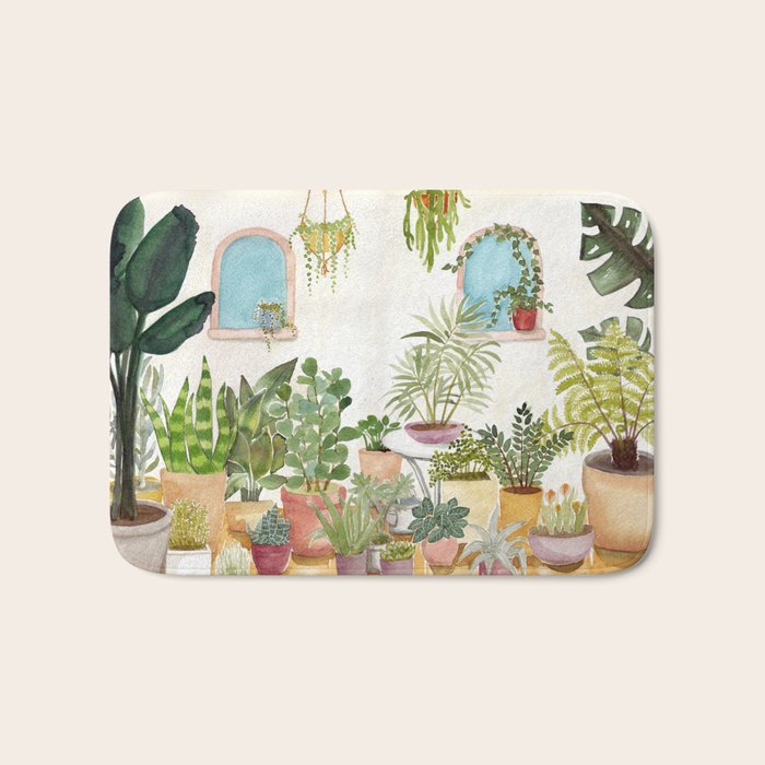 plant lady Bath Mat Gallery Image 1