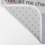 Fortune Cookie & Magic 8 Ball, Funny Cute Typography Illustration, Chinese Food Humor Joke, Fortune-Teller Predict Prophecy Note Violet  Bath Mat Gallery Image 2