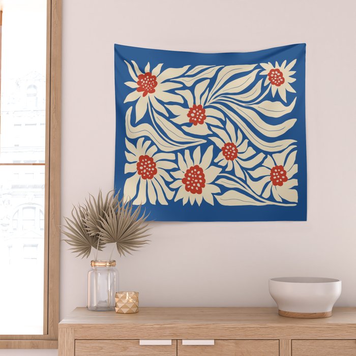 Paris: Flower Market Summer Color Series 01 Wall Tapestry Gallery Image 2