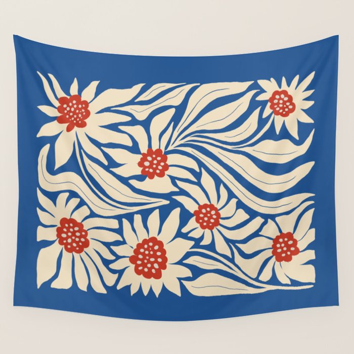 Paris: Flower Market Summer Color Series 01 Wall Tapestry Gallery Image 1