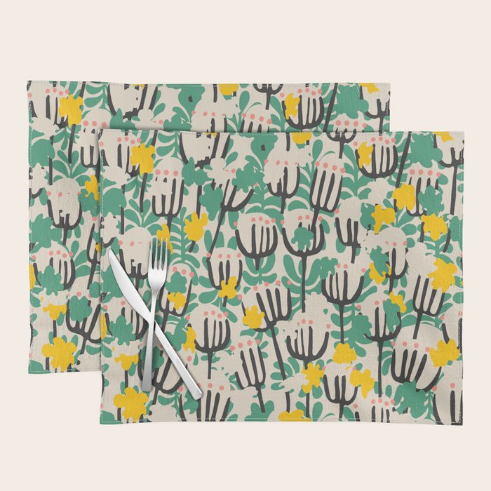 BAZAAR MAXIMA BLOSSOM Placemat Gallery Image 1