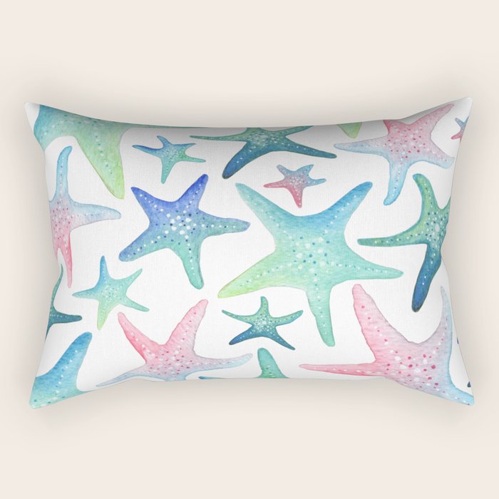 Starfish Pattern Rectangular Pillow Gallery Image 2