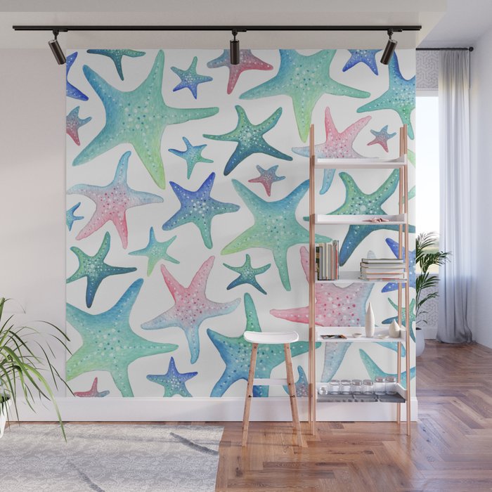 Starfish Pattern Wall Mural Gallery Image 1