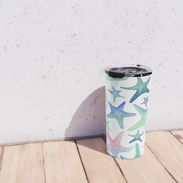 Starfish Pattern Travel Mug Gallery Image 4