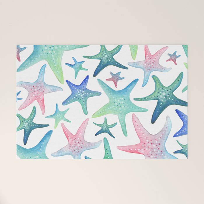 Starfish Pattern Welcome Mat Gallery Image 1