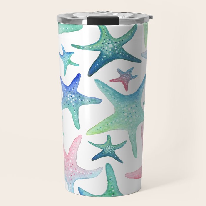 Starfish Pattern Travel Mug Gallery Image 1