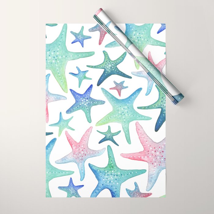Starfish Pattern Wrapping Paper Gallery Image 1