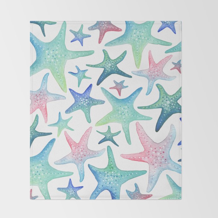 Starfish Pattern Throw Blanket Gallery Image 2