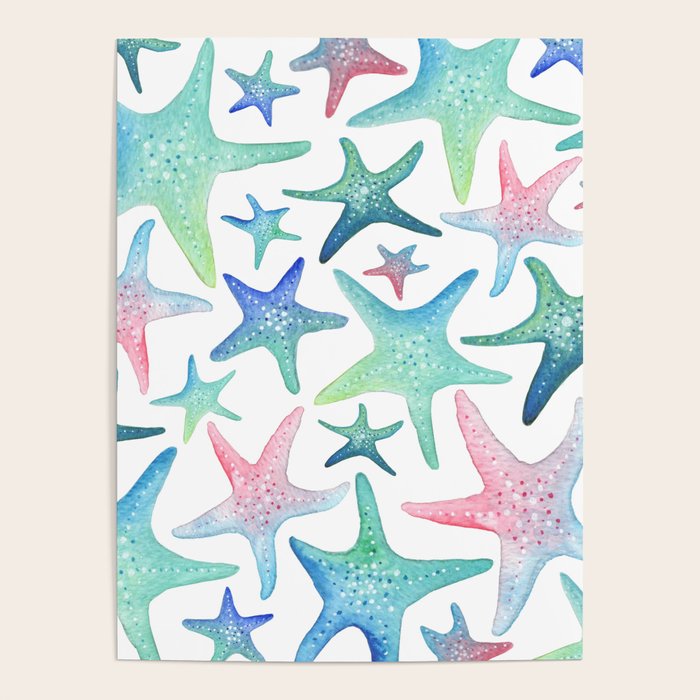 Starfish Pattern Poster Gallery Image 4