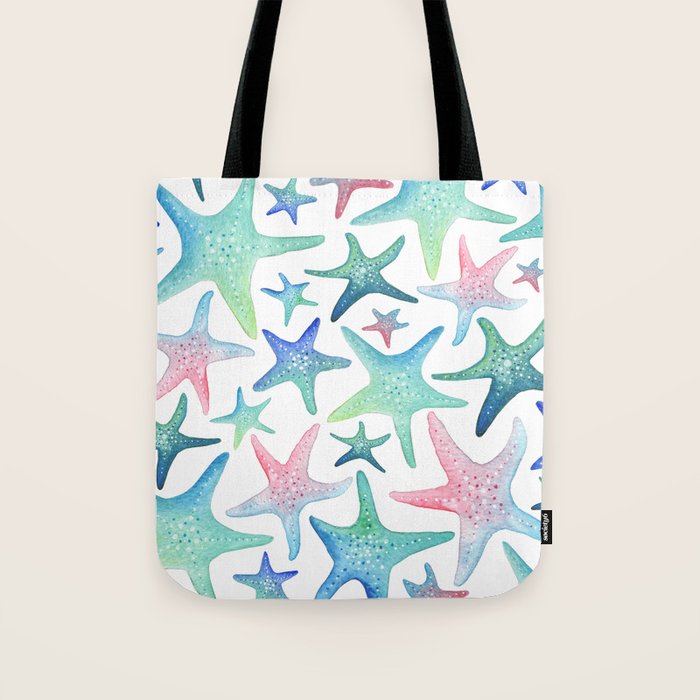 Starfish Pattern Tote Bag Gallery Image 1