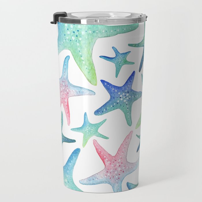 Starfish Pattern Travel Mug Gallery Image 3