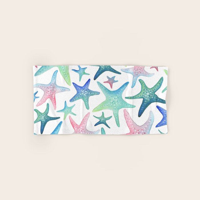 Starfish Pattern Bath Towel Gallery Image 1