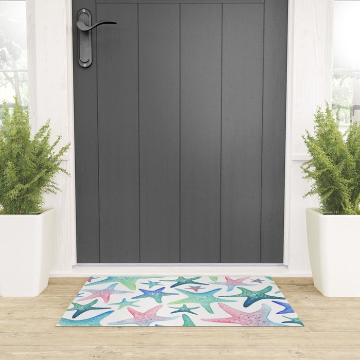 Starfish Pattern Welcome Mat Gallery Image 3