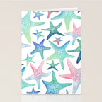 Starfish Pattern Stationery Card Gallery Image 2