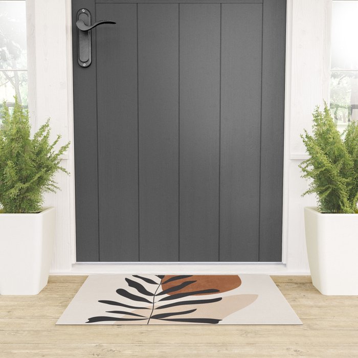 Abstract Art  Minimal Plant 12 Welcome Mat Gallery Image 3