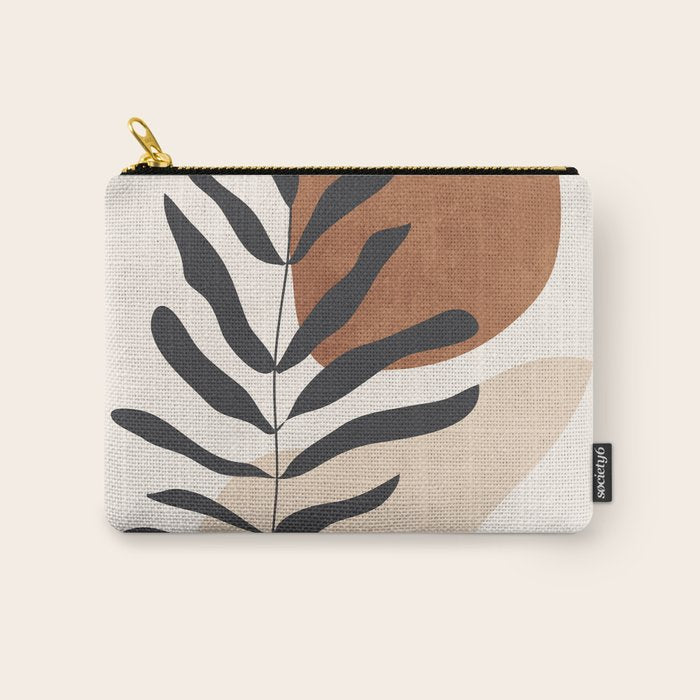 Abstract Art  Minimal Plant 12 Carry All Pouch Gallery Image 1