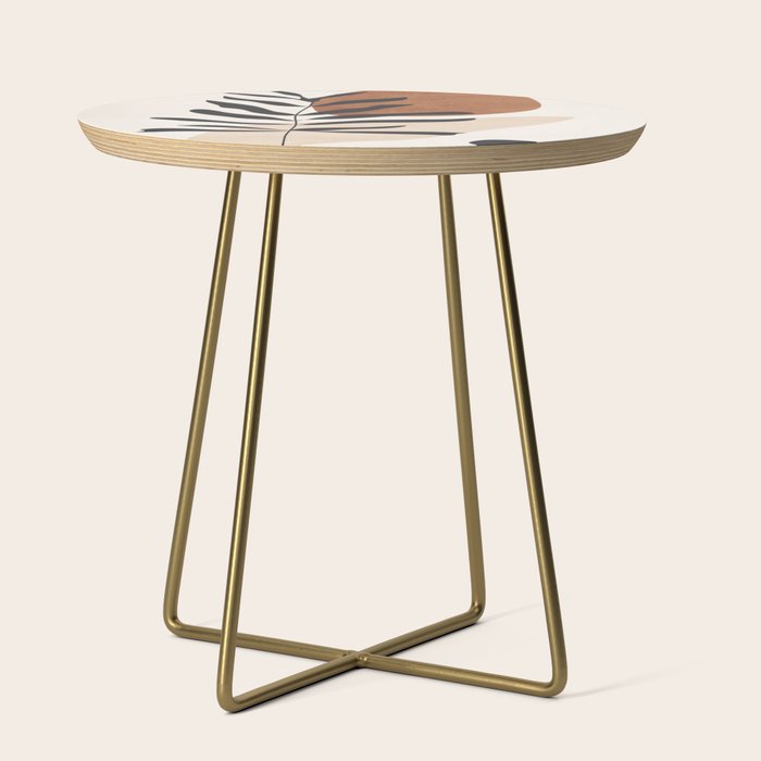 Abstract Art  Minimal Plant 12 Side Table Gallery Image 1