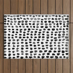 Dots (Black) Outdoor Rug Gallery Image 1