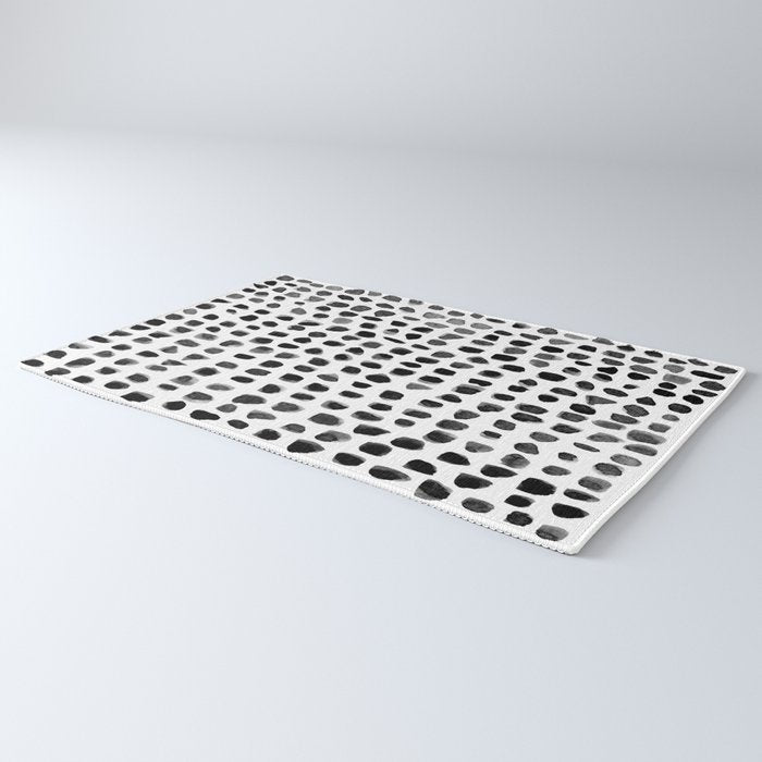 Dots (Black) Rug Gallery Image 3