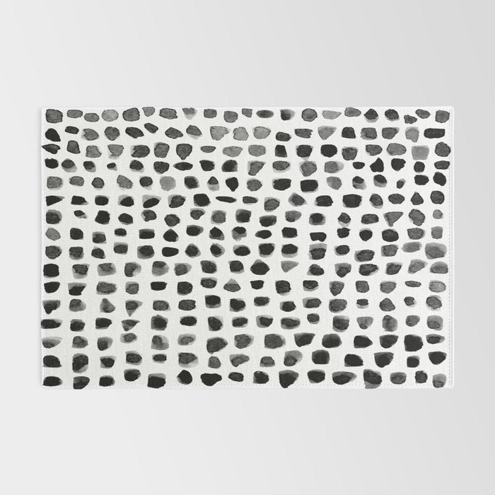 Dots (Black) Rug Gallery Image 2