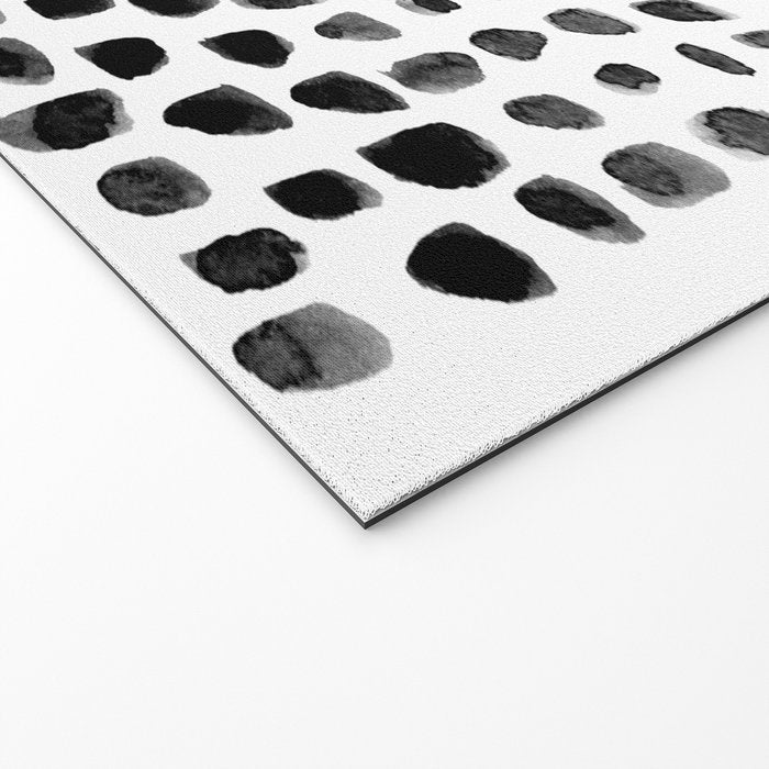 Dots (Black) Welcome Mat Gallery Image 2