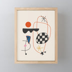 Abstract Eclectic Colorful Joan Mirò Inspired 2 Mini Art Print Gallery Image 1