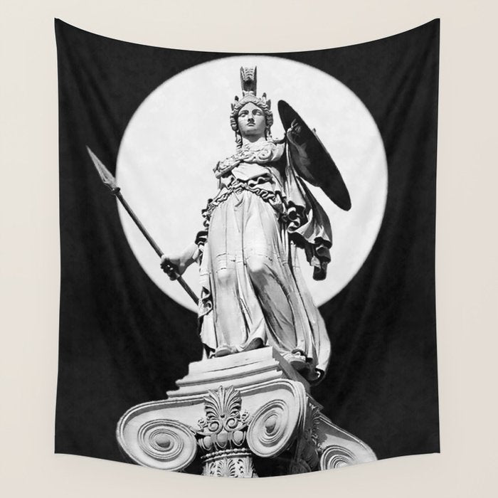Goddess Athena Wall Tapestry Gallery Image 4