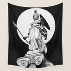 Goddess Athena Wall Tapestry Gallery Image 4