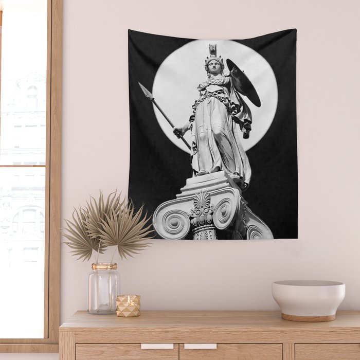 Goddess Athena Wall Tapestry Gallery Image 2