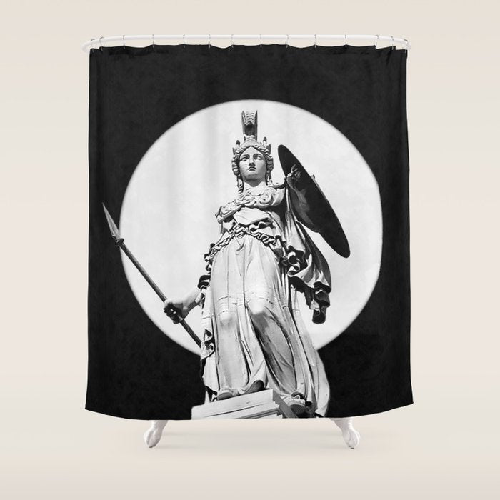 Goddess Athena Shower Curtain Gallery Image 1