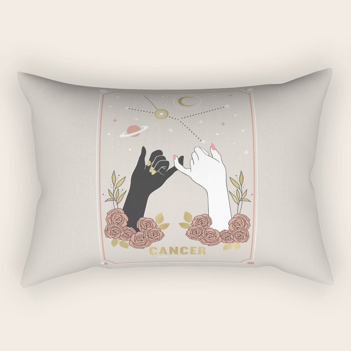 Cancer Zodiac Series Rectangular Pillow Gallery Image 2