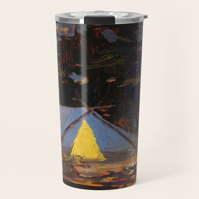 Tom Thomson Campfire 1916 Canadian Landscape Artist Travel Mug Gallery Image 1
