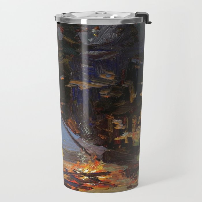 Tom Thomson Campfire 1916 Canadian Landscape Artist Travel Mug Gallery Image 2
