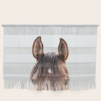 peekaboo horse, bw horse print, horse photo, equestrian, equestrian photo, equestrian decor Wall Hanging Gallery Image 1