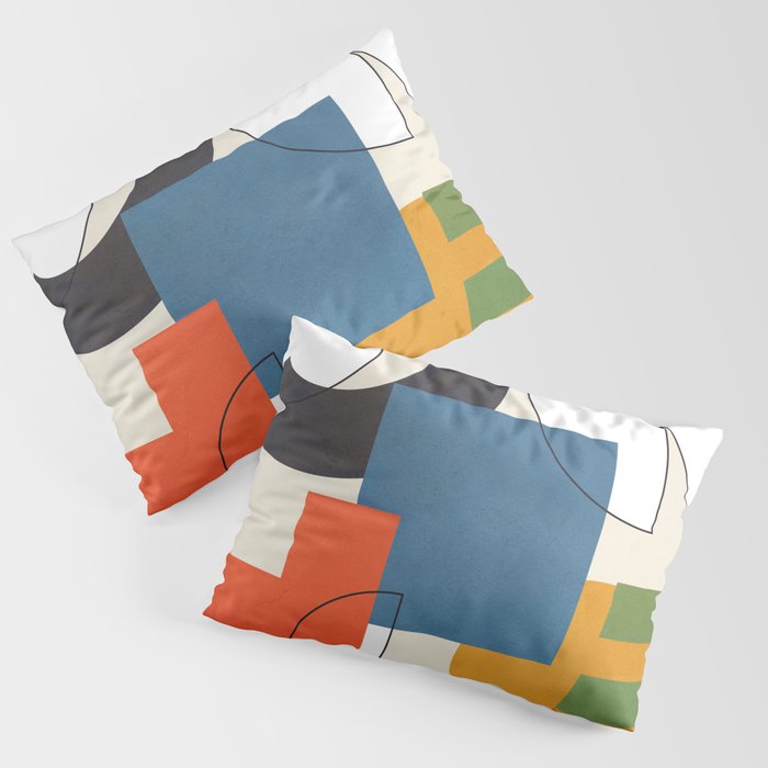 Colorful Shape Geometry 04 Pillow Sham Gallery Image 1