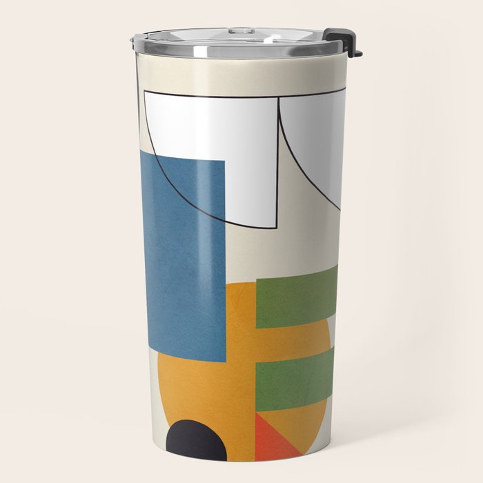Colorful Shape Geometry 04 Travel Mug Gallery Image 2