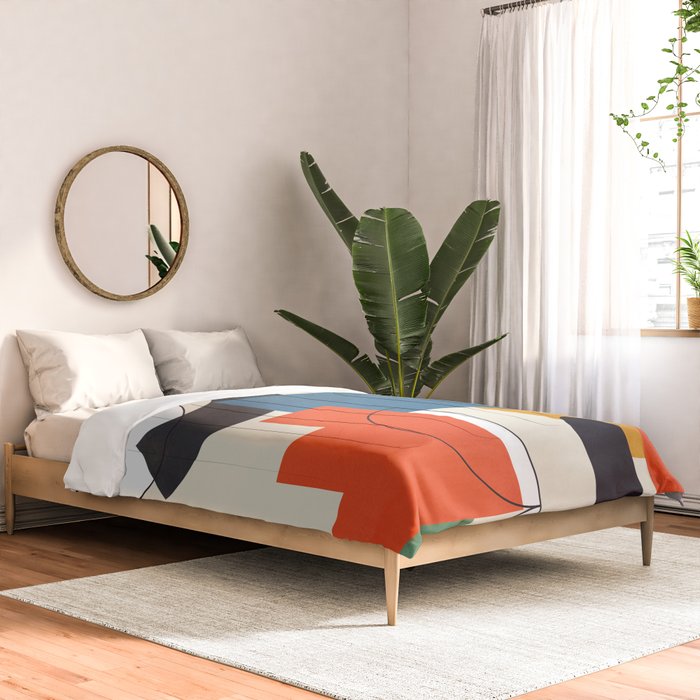 Colorful Shape Geometry 04 Comforter Gallery Image 2