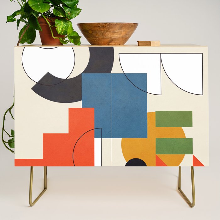 Colorful Shape Geometry 04 Credenza Gallery Image 1