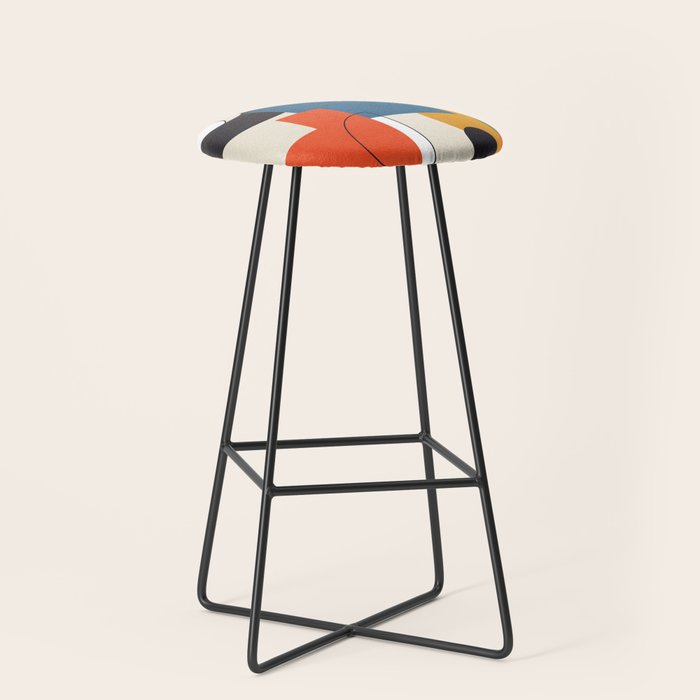 Colorful Shape Geometry 04 Stool Gallery Image 1